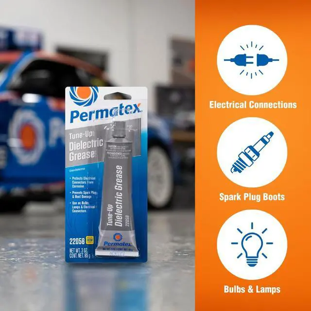 Alt view image 3 of 7 - 22058 Dielectric Tune-Up Grease, 3oz. - High Performance Dielectric Grease to Protect Terminals, Spark Plugs, Wiring and Other Electrical Connections Against Salt, Dirt, and Corrosion