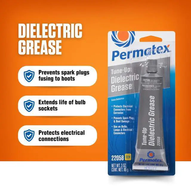 Alt view image 5 of 7 - 22058 Dielectric Tune-Up Grease, 3oz. - High Performance Dielectric Grease to Protect Terminals, Spark Plugs, Wiring and Other Electrical Connections Against Salt, Dirt, and Corrosion