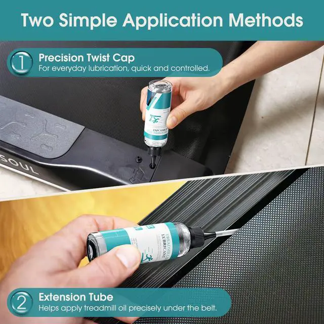 Alt view image 4 of 7 - Treadmill Belt Lubricant, 100% Silicone Treadmill Lube High-Temperature Resistant Stable Lubricant, with Application Tubes and Precision Screw Caps 500cs, 4.2 Ounce