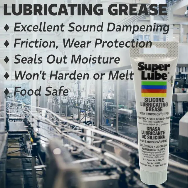 Alt view image 2 of 6 - 92003 Silicone Lubricating Grease with PTFE, 3 oz Tube, Translucent White