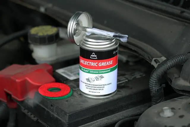 Alt view image 4 of 6 - Dielectric Grease for Electrical Connectors 4oz Silicone Grease for Spark Plugs, Battery Terminals, Wiring & Connectors, Made in USA Since 1931, Brush-Top Can for Precise, Mess-Free Application
