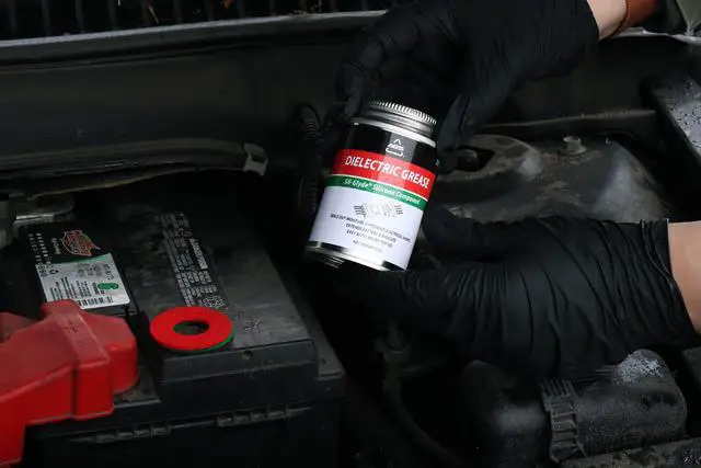 Alt view image 5 of 6 - Dielectric Grease for Electrical Connectors 4oz Silicone Grease for Spark Plugs, Battery Terminals, Wiring & Connectors, Made in USA Since 1931, Brush-Top Can for Precise, Mess-Free Application