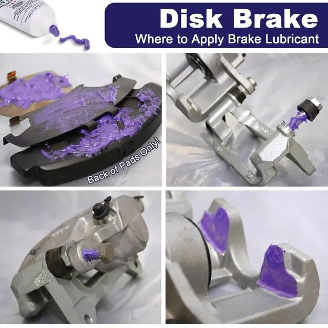 Alt view image 2 of 7 - Brake Grease for Brake Caliper Parts Sliding Pin & Pad Lubricant 1oz | 100% Synthetic Formula With Ceramic Solids; Temp -40°F To 3000°F, Compatible With EPDM Brake Rubber & Plastic Hardware