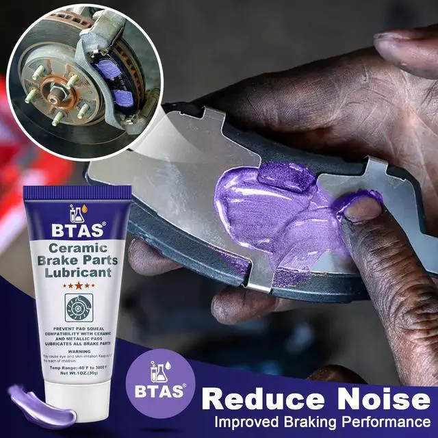Alt view image 4 of 7 - Brake Grease for Brake Caliper Parts Sliding Pin & Pad Lubricant 1oz | 100% Synthetic Formula With Ceramic Solids; Temp -40°F To 3000°F, Compatible With EPDM Brake Rubber & Plastic Hardware