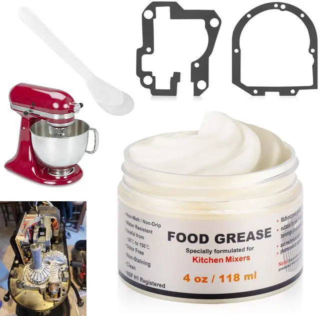 Main image of 4 oz Food Grade Grease for kitchenaid Stand Mixer, Universally - Compatible with Kitchen Stand Mixer - Maintain The Performance of Your Machine and Extend Service Life, with 9709511 4162324 Gasket