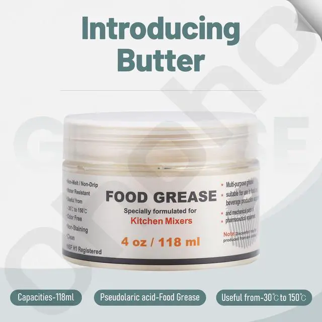 Alt view image 2 of 7 - 4 oz Food Grade Grease for kitchenaid Stand Mixer, Universally - Compatible with Kitchen Stand Mixer - Maintain The Performance of Your Machine and Extend Service Life, with 9709511 4162324 Gasket