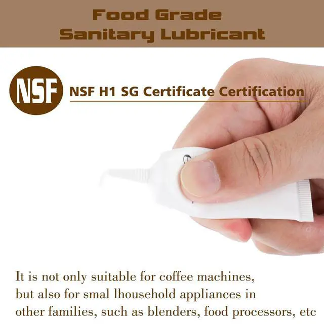 Alt view image 4 of 7 - Espresso Machine Grease, Silicone Grease-Coffee machine lubricant 5g Tube fit all Sa eco, Ph illips and Gag gia Expresso Machines, Maintenance Kit for the Care and Maintenance (White2PC)