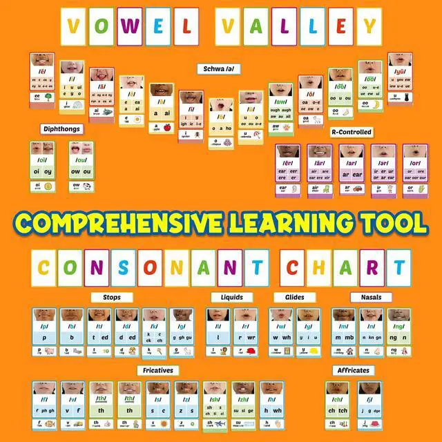 Alt view image 3 of 7 - Phonics Sound Wall Set,Letter Sounds Sight Words Flash Cards,Learn to Read Sounds Phoneme Speech Therapy Materials,Phonics Games for Kids Kindergarten,Phonemic Awareness Speak Spell Learning Activity