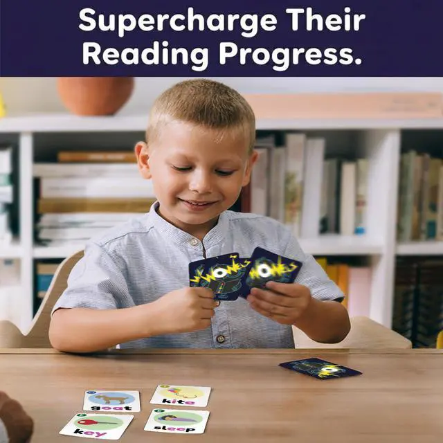 Alt view image 4 of 7 - WOWELs Phonics and Vowel Sounds Card Game - Learn to Read Kindergarten 1st 2nd Grade Learning - Short Vowel CVC Words and Long Vowel Matching Game 2-8 Players