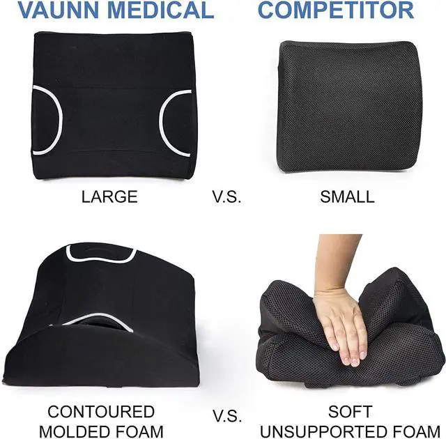 Alt view image 4 of 7 - Medical Lumbar Back Support Cushion Pillow