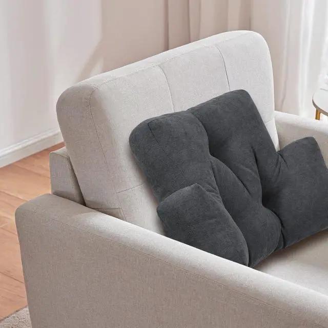 Alt view image 2 of 7 - Back Pillow for Recliner Lumbar Support Pillow Soft and Fluffy Back Support Cushion Thick Lumbar Cushion for Chairs, Recliners,Sofa, Couch and Bed for Pain Relief