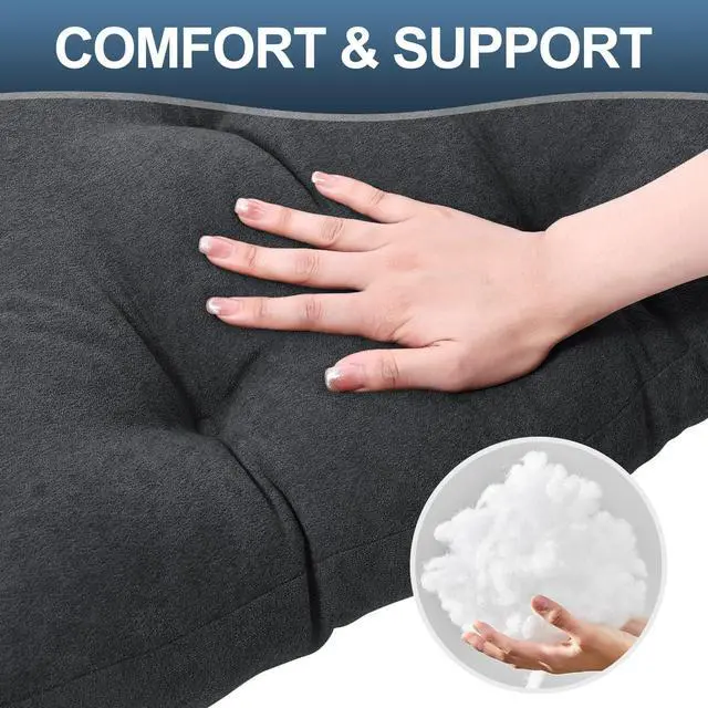 Alt view image 6 of 7 - Back Pillow for Recliner Lumbar Support Pillow Soft and Fluffy Back Support Cushion Thick Lumbar Cushion for Chairs, Recliners,Sofa, Couch and Bed for Pain Relief
