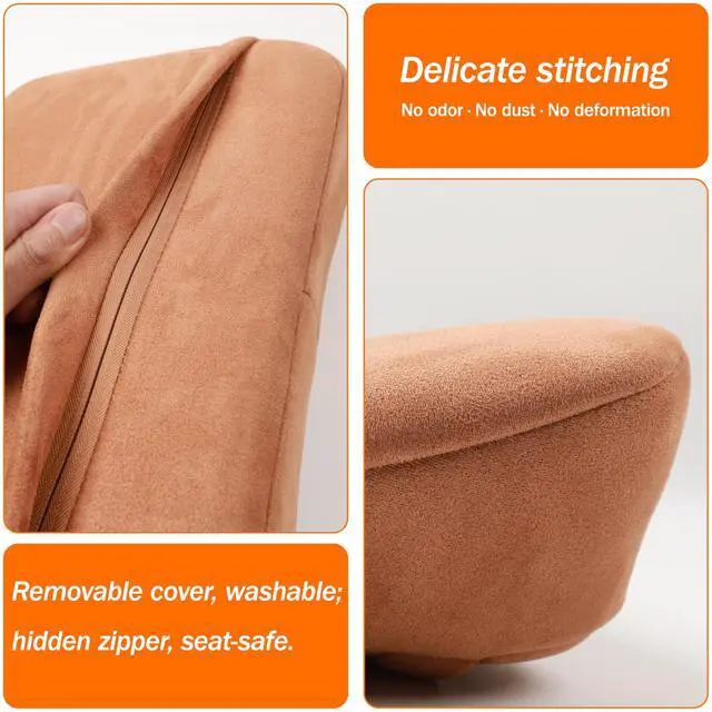 Alt view image 7 of 7 - Lumbar Support Pillow,Back Pain Relief Cushion,fits tightly around the waist,Memory Foam,Skin-friendly Suede Fabric,fit Car Drive,Office chair,Rest seat,Improve Posture,Portable,15.5''Lx 8.7''H