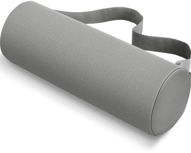 Main image of Memory Foam Lumbar Roll Support Pillow, Large Ligjt Gray | Helps Relieve Back Pain & Supports Posture,Adjustable Strap Fits Office,Car & Gaming Chairs,Washable Cover