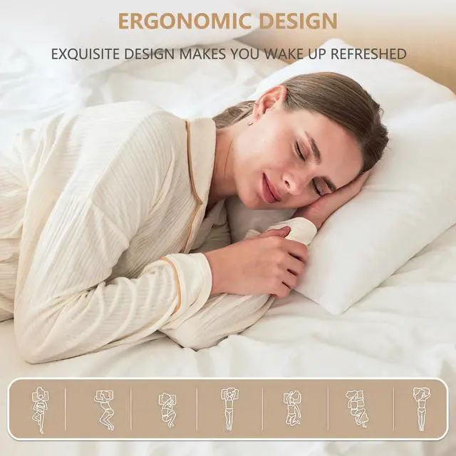 Alt view image 6 of 7 - Luxury Throw Pillow Inserts, Pack of 6, 18 x 18 inches Hypoallergenic Ultra Soft White Polyester Microfiber Durable Couch Cushion Fillers