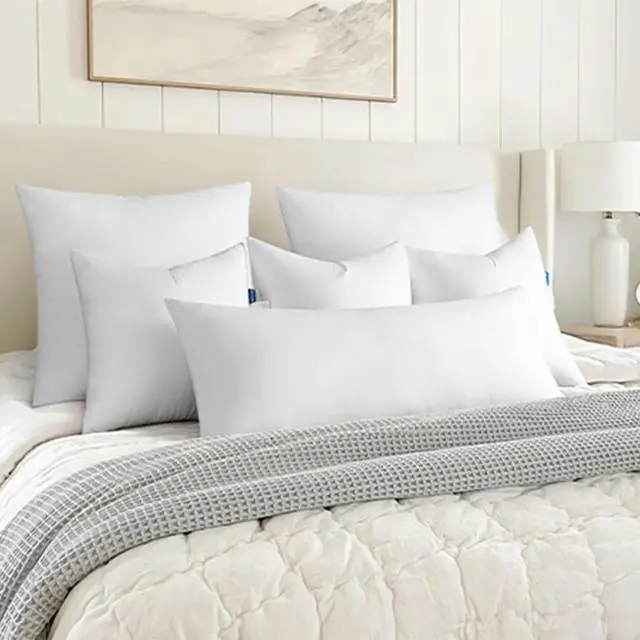 Alt view image 2 of 7 - 14x36 Throw Pillow Insert, Virgin Microfiber Pillow for Couch Bed | Soft and Support, Durable Brushed Fabric, Decorative Rectangle Pillow for Sofa Bed Couch