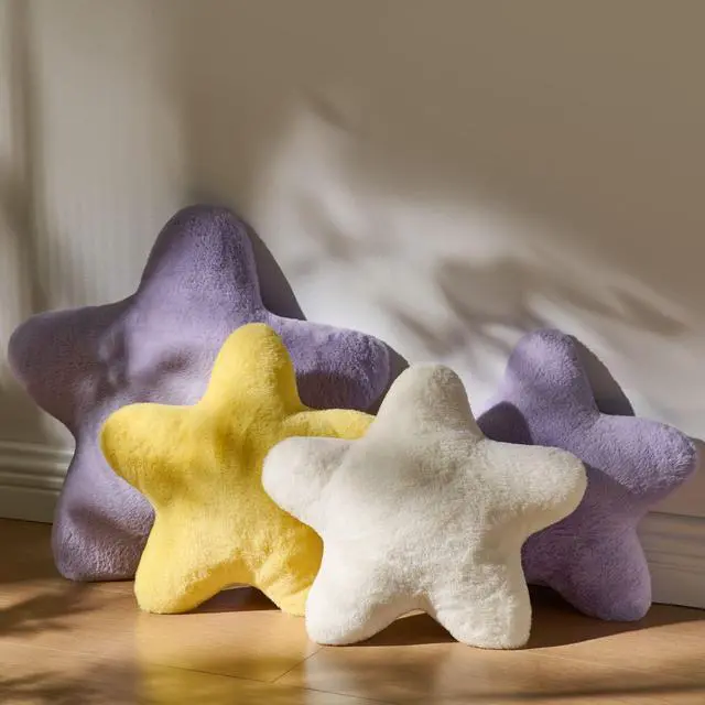 Alt view image 5 of 6 - Set of 2 Star Pillow Room Decor Home Decor Throw Pillows,White 15" | Bedroom Decor Living Room Decor Decorative Pillows for Bed Pillows Cute Couch Pillows Outdoor Pillows Apartment House Decor
