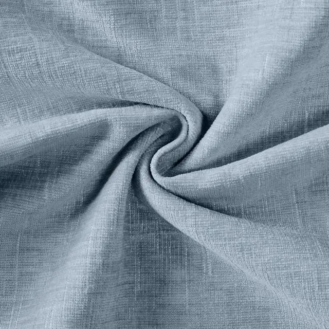 Alt view image 4 of 5 - Scalloped Pillow Cover Pack of 2 Spring Chenille Decorative Throw Pillow Covers Cute Boho Couch Pillow Covers Aesthetic Funky Preppy Pillow Cases for Sofa Living Room (Misty Blue, 18x18 Inch)