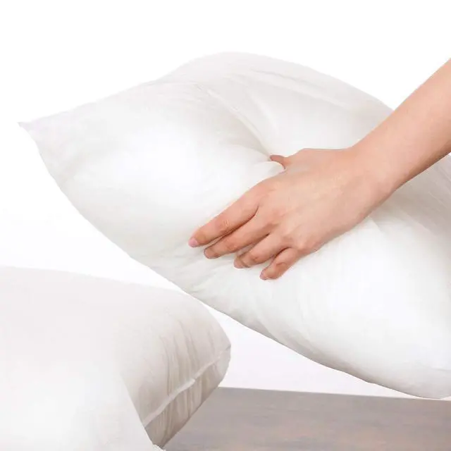 Alt view image 6 of 7 - 18 x 18 inches Pillow Inserts, Set of 6 Hypoallergenic Brushed Microfiber Liner Down Alternative Filled Square Cushion Throw Pillow
