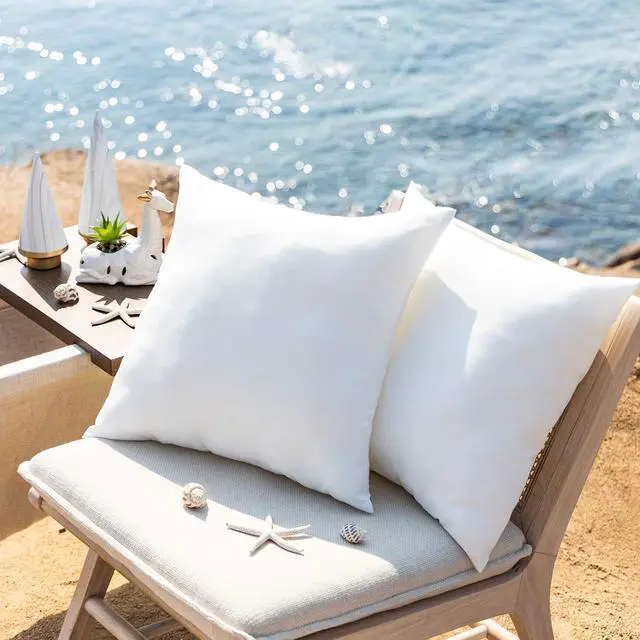 Alt view image 4 of 7 - Outdoor Pillows Waterproof 18x18 Outdoor Pillow Inserts 2 Pack | Outdoor Pillow Inserts Water Resistant, Outdoor Pillows for Patio Furniture, Square Outdoor Decorative Throw Pillow Inserts