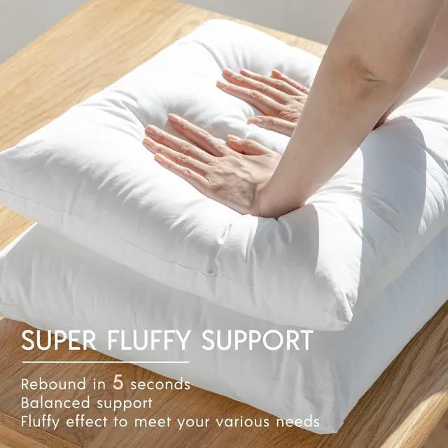 Alt view image 5 of 7 - Outdoor Pillows Waterproof 18x18 Outdoor Pillow Inserts 2 Pack | Outdoor Pillow Inserts Water Resistant, Outdoor Pillows for Patio Furniture, Square Outdoor Decorative Throw Pillow Inserts