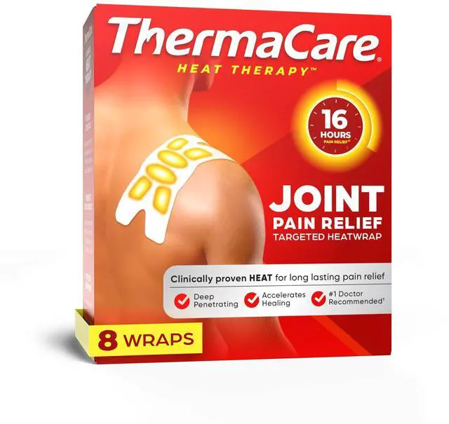 Main image of Portable Heating Pads for Muscle & Joint Pain Relief, 8 Count | Adhesive Heat Wraps, Drug-Free Therapy, Flexible, Discreet Patches for Daily Comfort & Wear