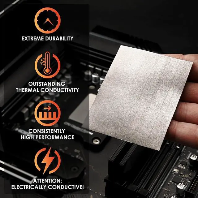 Alt view image 2 of 7 - KryoSheet (38x38x0.2mm) High Thermal Conductivity | Graphene Thermal Pad Perfect Alternative for Thermal Paste on CPU/GPU/PS4/PS5/Xbox Made in Sweden