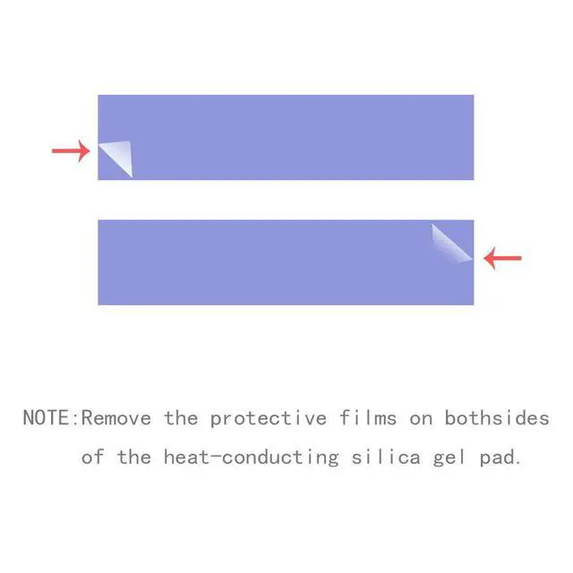 Alt view image 3 of 6 - m.2 Thermal pad 70x20x1.5mm for Pcie M.2 2280 SSD NVMe Heatsinks (2PCS Pack)