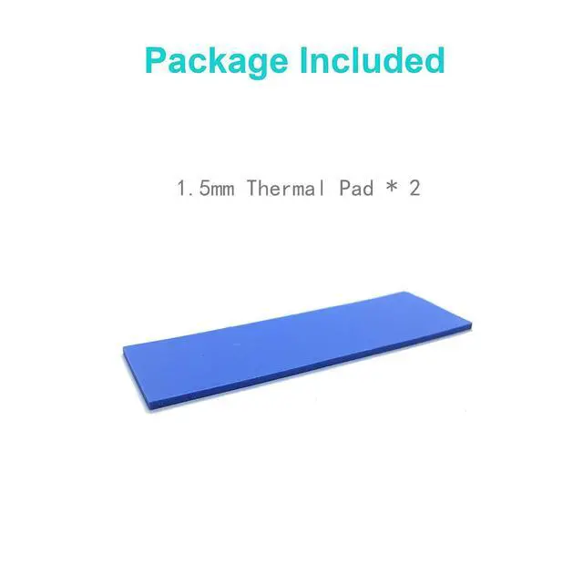 Alt view image 6 of 6 - m.2 Thermal pad 70x20x1.5mm for Pcie M.2 2280 SSD NVMe Heatsinks (2PCS Pack)