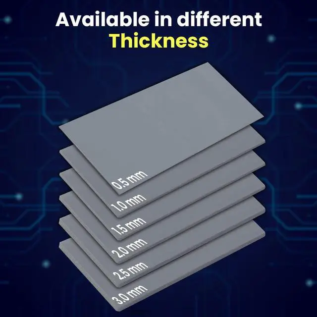 Alt view image 4 of 7 - GP-Extreme Thermal Pad 80 x 40 x 1.0 mm Excellent Heat Conduction, Ideal Gap Filler Easy Installation Thermal Conductivity 12W