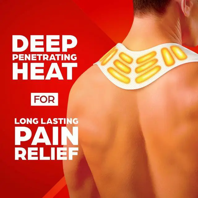 Alt view image 2 of 7 - Heat Wraps for Neck & Shoulder Pain Relief, 11 Count | 16-Hour Therapy Heating Pads, Adhesive Patches for Muscles & Joints, Flexible Fit Comfort & Extended Wear