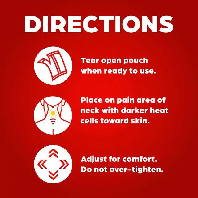 Alt view image 6 of 7 - Heat Wraps for Neck & Shoulder Pain Relief, 11 Count | 16-Hour Therapy Heating Pads, Adhesive Patches for Muscles & Joints, Flexible Fit Comfort & Extended Wear