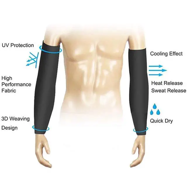 Alt view image 7 of 7 - Arm Sleeves Cooling UV Sun Protection Sport Compression for Men Women | UPF50, Tattoo Coverage, Lightweight, Breathable, Seamless Cover Arms, Daily Wear, Outdoor Work, Basketball, Baseball, Golf