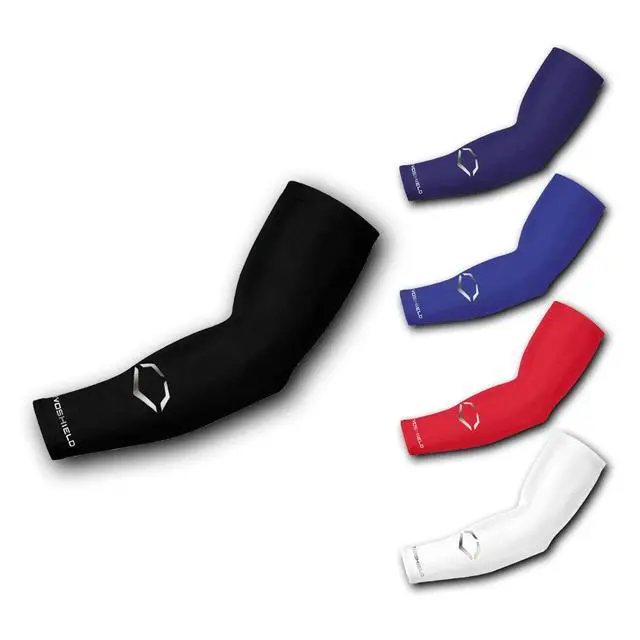 Alt view image 2 of 3 - Adult Solid Compression Arm Sleeve - Black, Small/Medium
