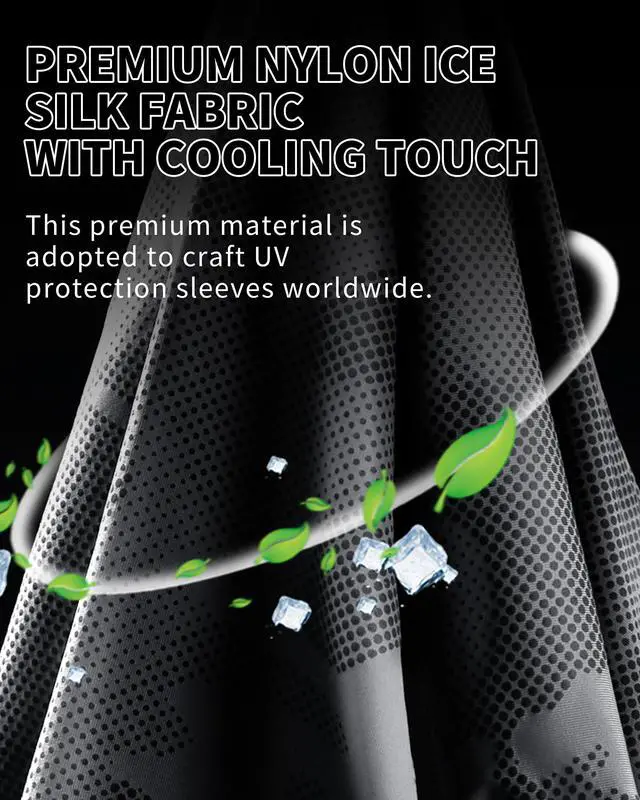 Alt view image 3 of 7 - Men's Loose Fit Cooling Arm Sleeves, Anti-UV Sun Protection Sleeves, Breathable Tattoo Cover Sun Sleeves for Men Women Youth Outdoor Running Cycling Hiking Driving Fishing, Plus Size Friendly,XXL