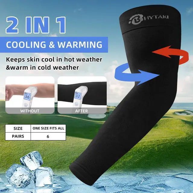 Alt view image 4 of 7 - UV Arm Sleeves UPF 50 Cooling Compression Sports | Sun Protection Sleeves for Men Women Teenager, Breathable Lightweight