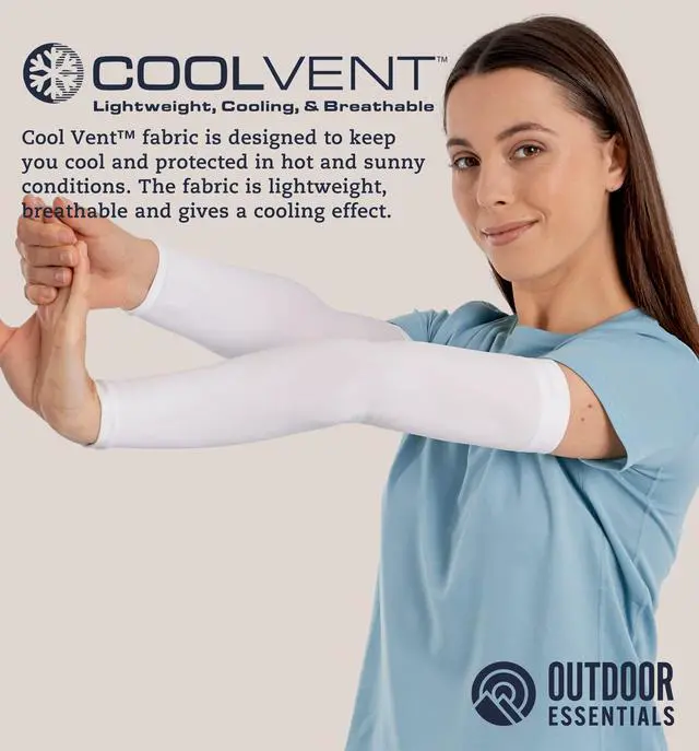 Alt view image 5 of 7 - UV Sun Sleeves for Men Women - Cooling Arm Sleeves for Sun Protection UPF 50+ | Golf, Tattoo Cover Up, Compression Protective Sports, Baseball, Football, Driving | Mangas Para El Sol Para Hombre
