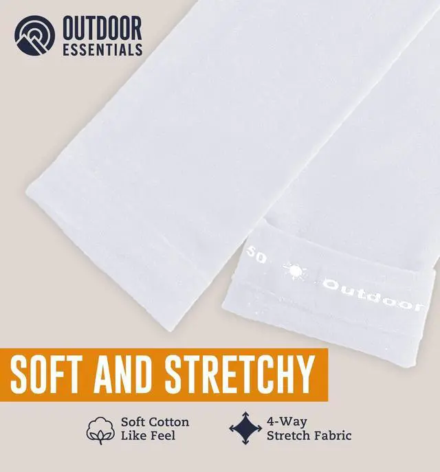 Alt view image 7 of 7 - UV Sun Sleeves for Men Women - Cooling Arm Sleeves for Sun Protection UPF 50+ | Golf, Tattoo Cover Up, Compression Protective Sports, Baseball, Football, Driving | Mangas Para El Sol Para Hombre