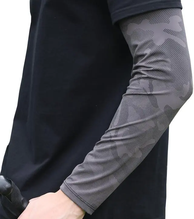 Main image of Arm Sleeves for Men, Loose Fit Non-Sticky, Cooling UV Sun Protection Arm Sleeves for Baseball Basketball Golf Hiking