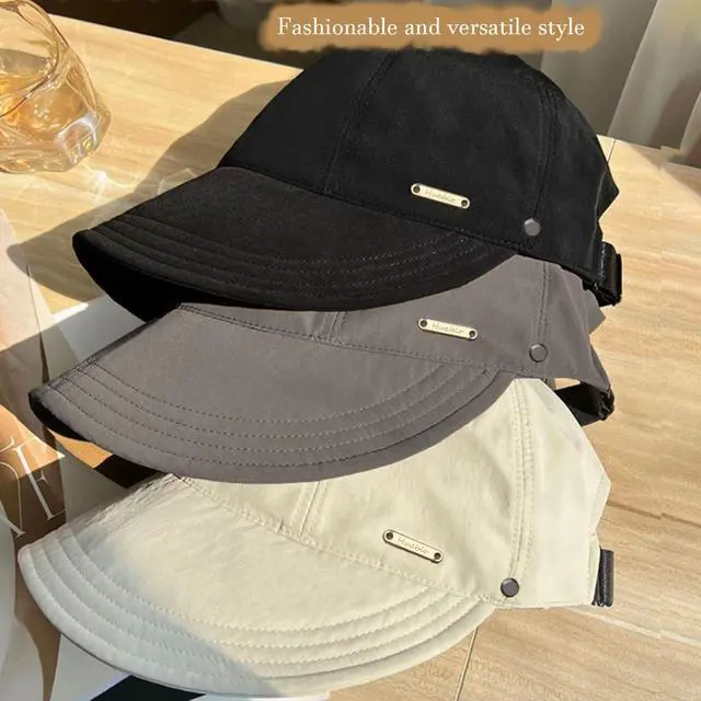 Alt view image 3 of 7 - Sunhats for Women UV Protection Ponytail Hat Packable Hats for Women Travel UPF 50 Hats for Men Adjustable Cap Gray
