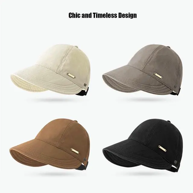 Alt view image 7 of 7 - Sunhats for Women UV Protection Ponytail Hat Packable Hats for Women Travel UPF 50 Hats for Men Adjustable Cap Gray