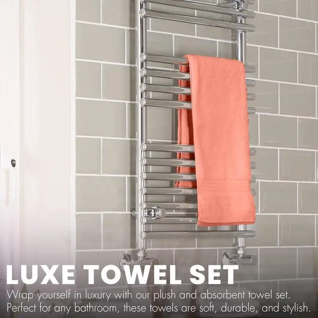 Alt view image 5 of 7 - 6 Pack Bath Towels Set (27 x 54 Inches) 100% Ring Spun Cotton, Lightweight, Quick Dry, Highly Absorbent Towels Multicolor, (27x54) Inches