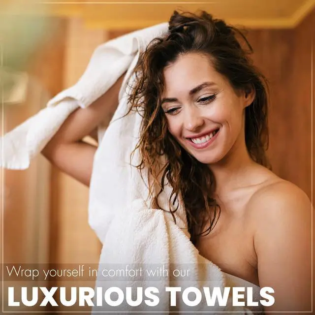 Alt view image 7 of 7 - 6 Pack Bath Towels Set (27 x 54 Inches) 100% Ring Spun Cotton, Lightweight, Quick Dry, Highly Absorbent Towels Multicolor, (27x54) Inches