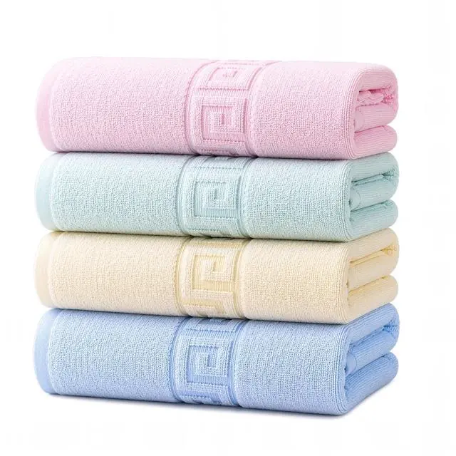 Main image of *S 100% Cotton Bath Towels,4 Pack,30" x 60" Inches, Light Weight, Soft, Super Absorbent and Fast Drying, No Fading Multipurpose Use for Sports, Swimming, Travel, Fitness, Yoga, Multicolor.