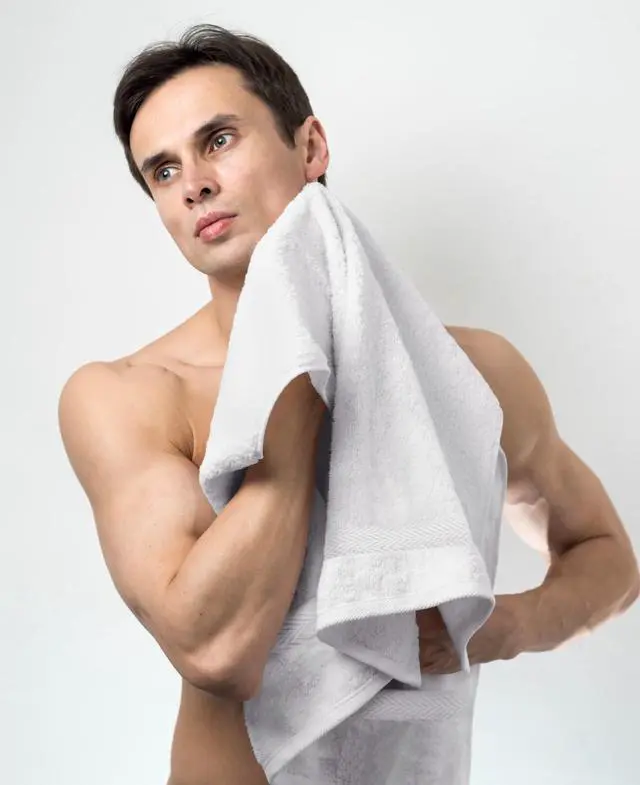 Alt view image 3 of 7 - 100% Cotton White 6 Pack Bath Towel Set, Quick Dry, Super Absorbent, Light Weight, Soft Feel for Hotel, Spa and Bathroom (27 X 54) (White, 27 x 54 6 Pack)