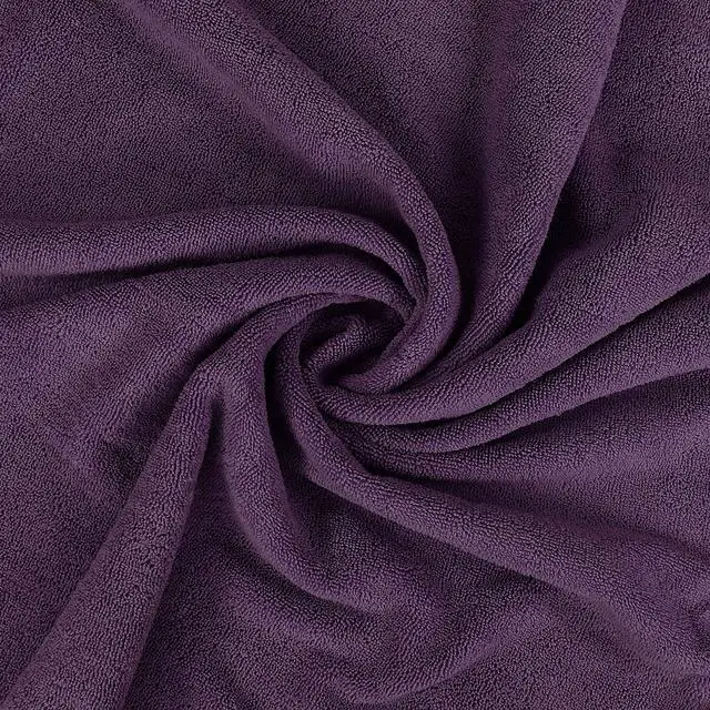 Alt view image 4 of 7 - Jumbo Bath Sheets, 2 Pack, 35x70 in, 600 GSM Cotton, Plum | Extra Large Ring Spun Cotton Bath Sheets - Soft, Plush, Quick-Drying, Highly Absorbent, Great for Everyday Use