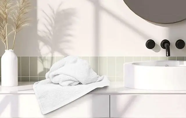 Alt view image 2 of 4 - 100% Cotton Bath Towel Set, White 24x48 Pack of 6 Towels, Quick Dry, Highly Absorbent, Soft Feel Towel, Gym, Spa, Bathroom, Shower, Pool, Luxury Soft Towels Light-Weight