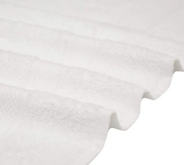 Alt view image 3 of 4 - 100% Cotton Bath Towel Set, White 24x48 Pack of 6 Towels, Quick Dry, Highly Absorbent, Soft Feel Towel, Gym, Spa, Bathroom, Shower, Pool, Luxury Soft Towels Light-Weight