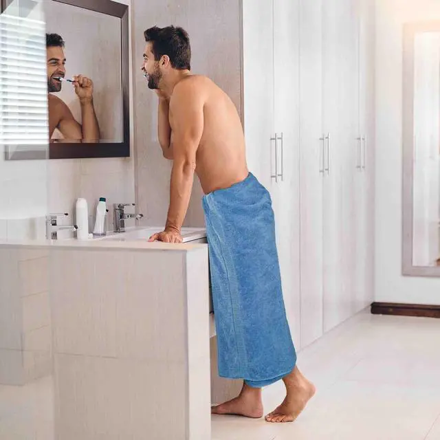 Alt view image 3 of 7 - Jumbo Bath Sheets, 2 Pack, 35x70 in, 600 GSM Cotton, Electric Blue