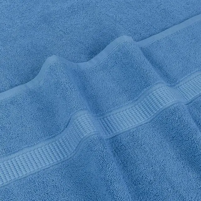 Alt view image 6 of 7 - Jumbo Bath Sheets, 2 Pack, 35x70 in, 600 GSM Cotton, Electric Blue